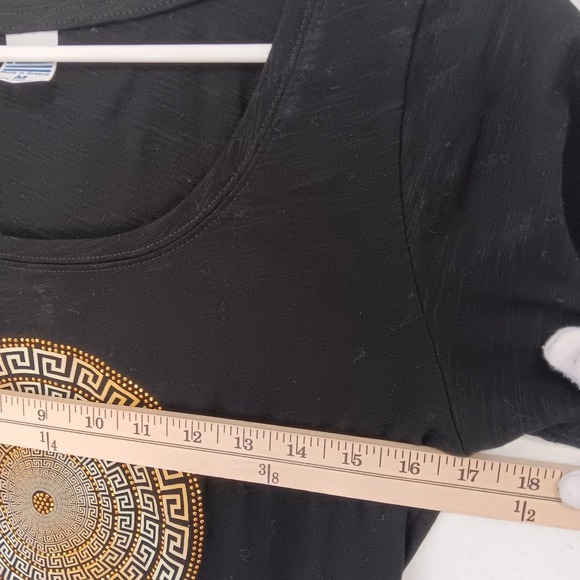 Printed Hieroglyph Tee 100% Greek Medium Cotton Original Art Print T-Shirt - Picture 3 of 6